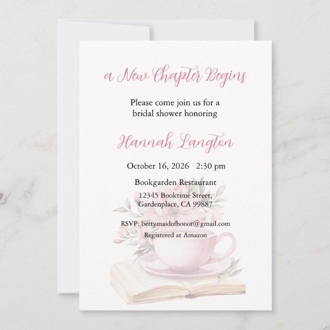 Invitation pour le début d'un nouveau chapitre, do (Devant)