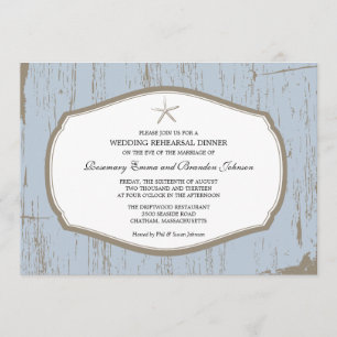 Invitation pour le dîner de répétition de poisson