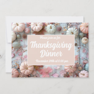 Invitation pour le dîner de Thanksgiving à la citr