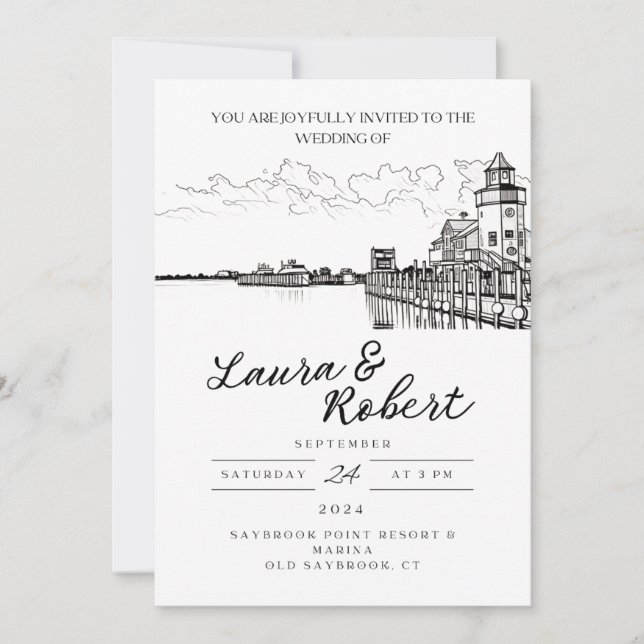 Invitation pour le lieu de Saybrook Point Resort a (Devant)