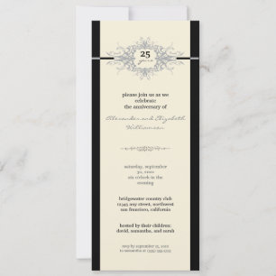 Invitation pour le Nouveau Anniversaire (argent)