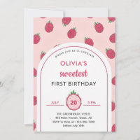 Invitation pour le premier anniversaire au doux fr