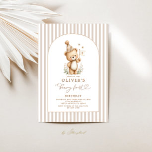 Invitation pour le premier anniversaire de Beary g