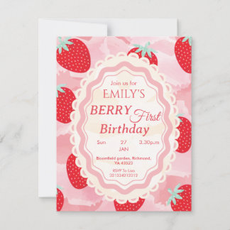 Invitation pour le premier anniversaire de bébé