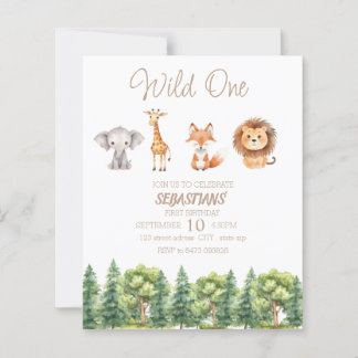 Invitation pour le premier anniversaire de bébé