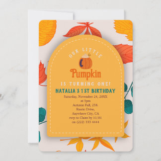 Invitation pour le premier anniversaire de bébé en