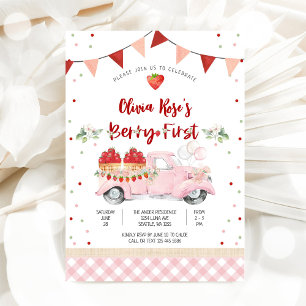 Invitation pour le premier anniversaire de Berry