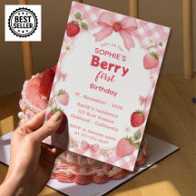 Invitation pour le premier anniversaire de Berry