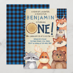 Invitation pour le premier anniversaire de bûchero