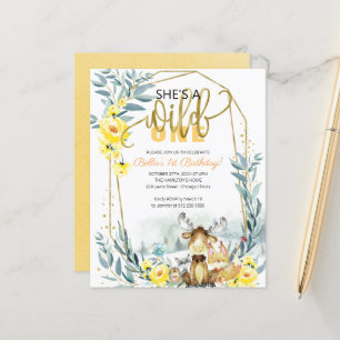 Invitation pour le premier anniversaire de "Budget