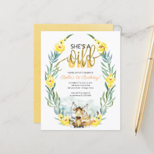 Invitation pour le premier anniversaire de "Budget
