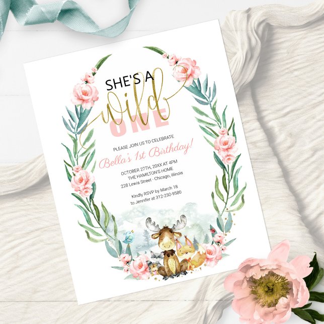 Invitation pour le premier anniversaire de "Budget (Créateur téléchargé)