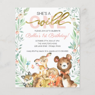 Invitation pour le premier anniversaire de Budget
