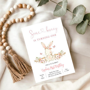 Invitation pour le premier anniversaire de Bunny F