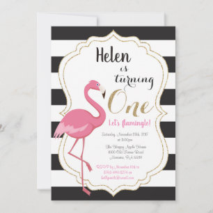 Invitation pour le premier anniversaire de fille f