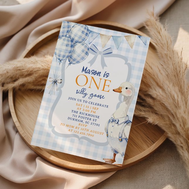 Invitation pour le premier anniversaire de garçon  (Créateur téléchargé)