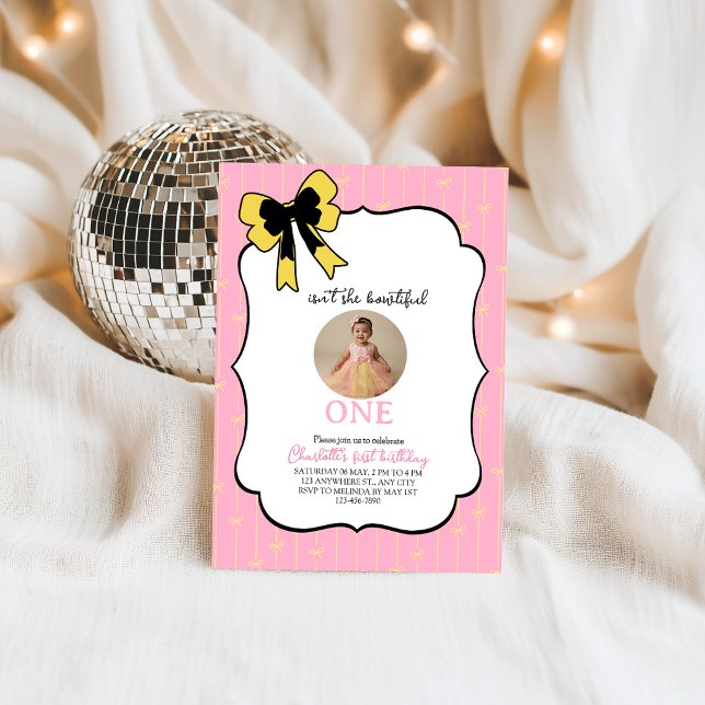 invitation pour le premier anniversaire de la bell (Créateur téléchargé)