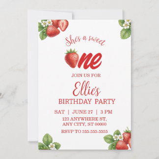 Invitation pour le premier anniversaire de la douc