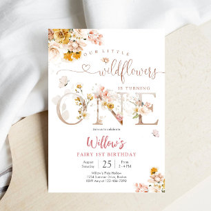 Invitation pour le premier anniversaire de la Fée
