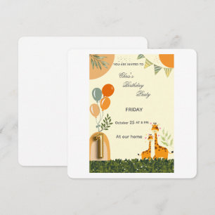 Invitation pour le premier anniversaire de la gira