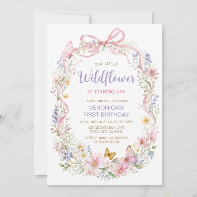 Invitation pour le premier anniversaire de la peti (Devant)