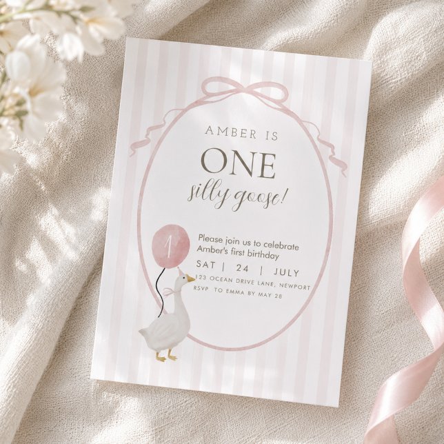 Invitation pour le premier anniversaire de la peti (Créateur téléchargé)