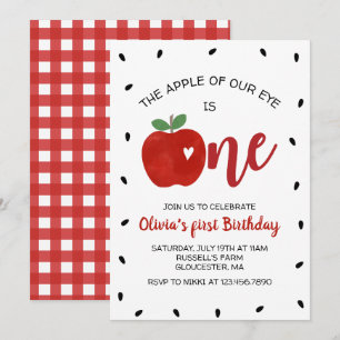Invitation pour le premier anniversaire de la Prun