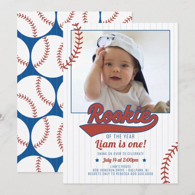 Invitation pour le premier anniversaire de la recr (Devant / Derrière)