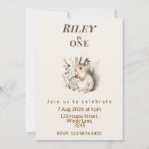 Invitation pour le premier anniversaire de l'écure