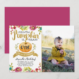 Invitation pour le premier anniversaire de Little
