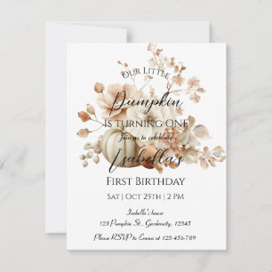 Invitation pour le premier anniversaire de Little
