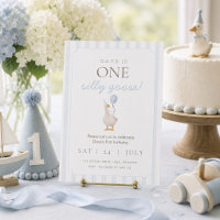 Invitation pour le premier anniversaire de l'oie b