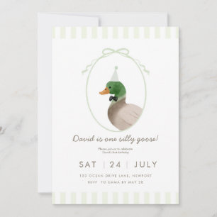 Invitation pour le premier anniversaire de l'oie b