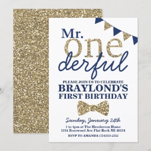 Invitation pour le premier anniversaire de M. Oned