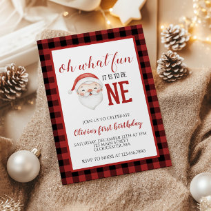 Invitation pour le premier anniversaire de Noël av
