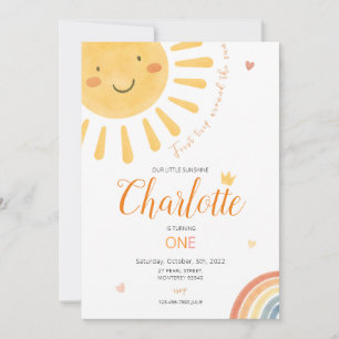Invitation pour le premier anniversaire de notre p