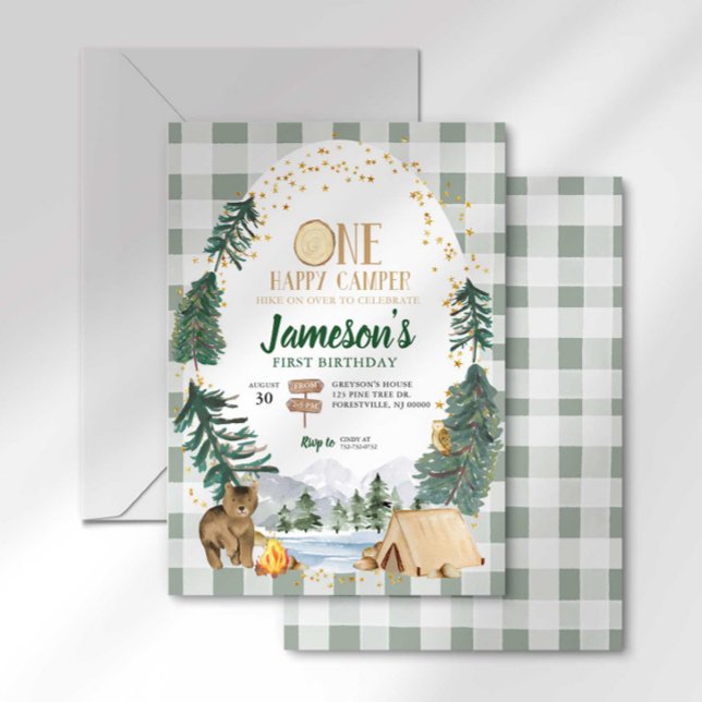 Invitation pour le premier anniversaire de One Hap (Créateur téléchargé)