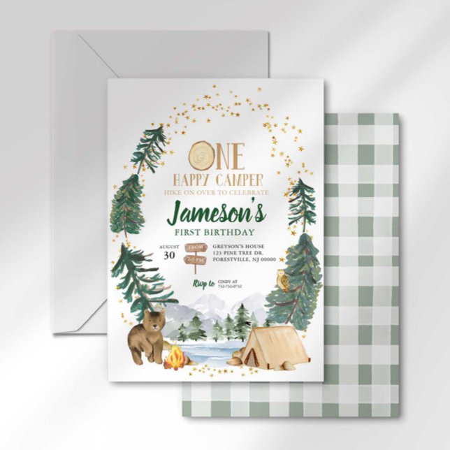 Invitation pour le premier anniversaire de One Hap (Créateur téléchargé)