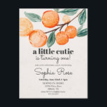 Invitation pour le premier anniversaire de petit a<br><div class="desc">Un petit amour fête son premier anniversaire, cette collection de fête au thème agrumes est le moyen idéal pour célébrer le premier anniversaire de votre petit amour ! Un motif d'orange est conçu avec des teintes vives et gaies, créant une atmosphère amusante et rafraîchissante pour l'anniversaire de votre fille. Ce...</div>