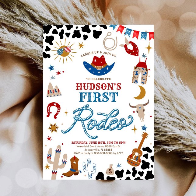 Invitation pour le premier anniversaire de Rodéo (Créateur téléchargé)