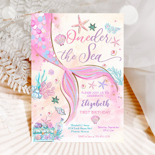 Invitation pour le premier anniversaire de sirène