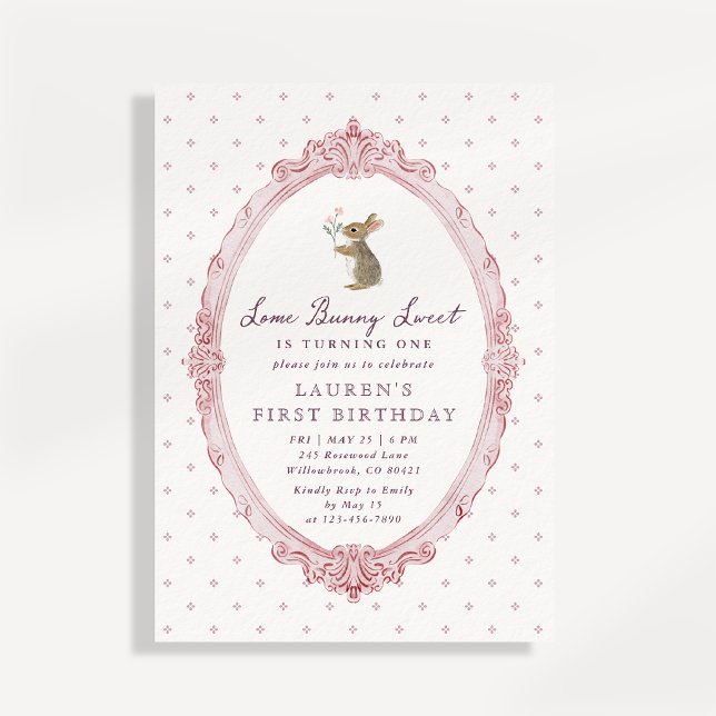 Invitation pour le premier anniversaire de Some Bu (Créateur téléchargé)