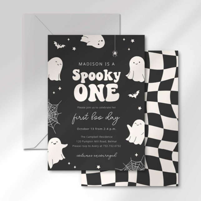 Invitation pour le premier anniversaire de Spooky  (Créateur téléchargé)