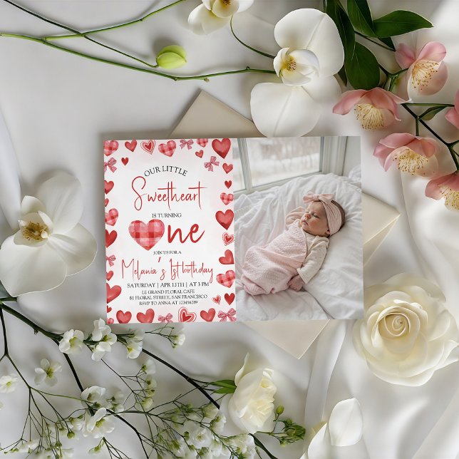 Invitation pour le premier anniversaire de Sweethe (Créateur téléchargé)