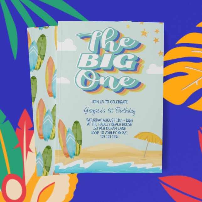 Invitation pour le premier anniversaire de The Big (Créateur téléchargé)
