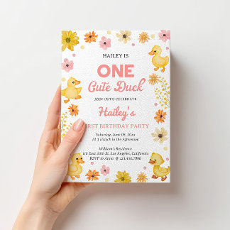 Invitation pour le premier anniversaire de Un Cana