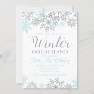 Invitation pour le premier anniversaire de Winter 