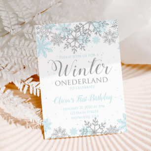 Invitation pour le premier anniversaire de Winter 