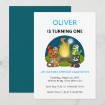 Invitation pour le premier anniversaire des enfant