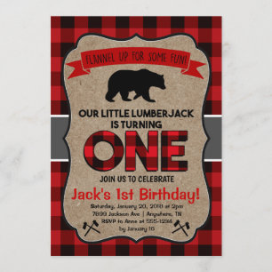 Invitation pour le premier anniversaire du bûchero